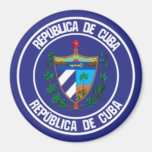 Kuba-RundEmblem Magnet