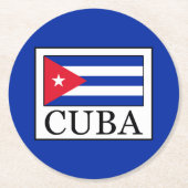 Kuba Runder Pappuntersetzer (Vorderseite)