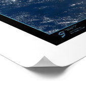 Kuba-Satellitenposter-Foto Poster (Ecke)