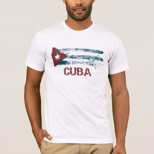 Kuba-Schmutz-Flagge T-Shirt