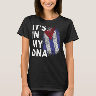 Kuba seine eigene DNA Männer Frauen kubanische Fla T-Shirt