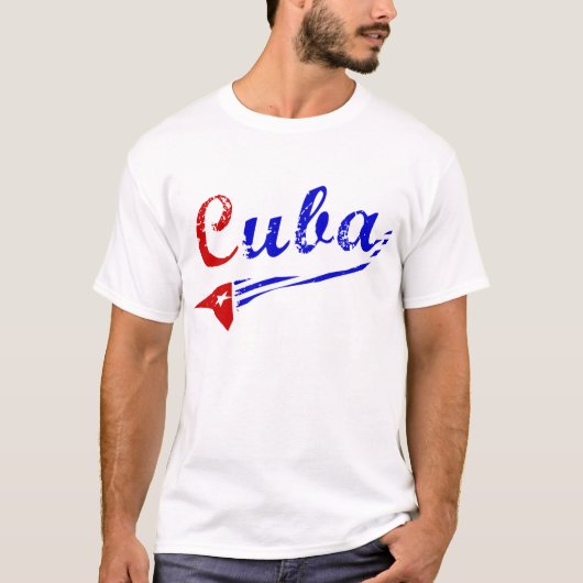 Kuba-Shirt mit kubanischer Flagge T-Shirt (Vorderseite)