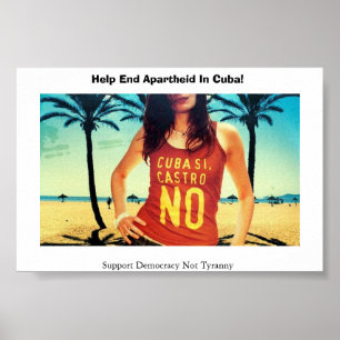 Kuba Si kein Castro Poster