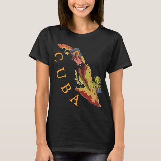 Kuba, Sonnenbäder T-Shirt (Vorderseite)