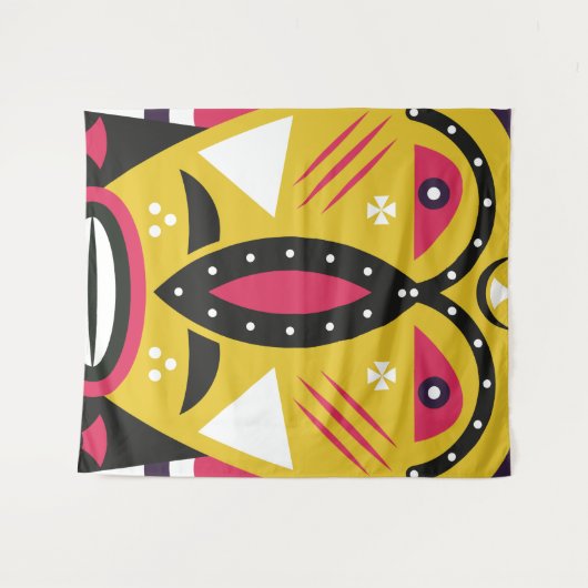 Kuba-Stamm Wandteppich (Vorderseite (Horizontal))