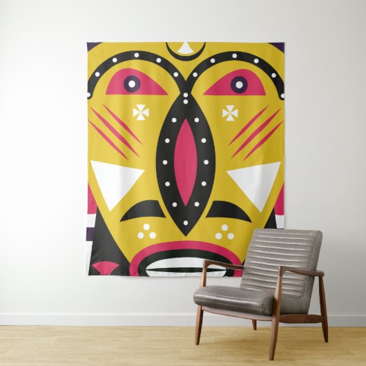 Kuba-Stamm Wandteppich (Beispiel)