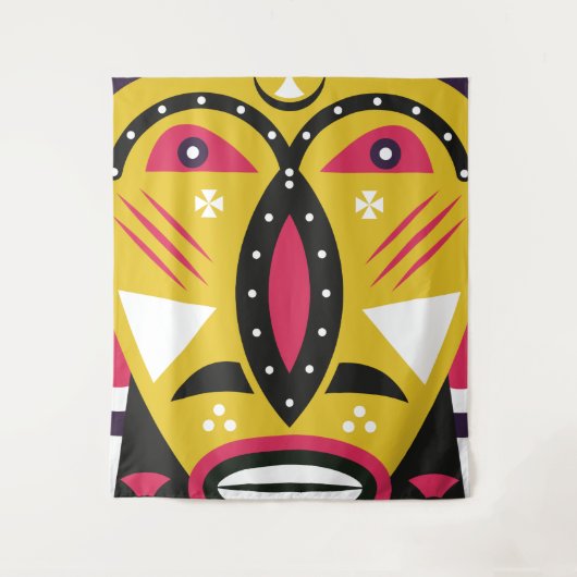 Kuba-Stamm Wandteppich (Vorderseite)