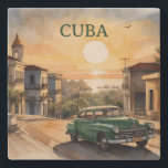 Kuba Steinuntersetzer<br><div class="desc">Fügen Sie Ihrem Tisch einen Hauch kubanischer Nostalgie hinzu,  mit diesem bezaubernden Kuba-Untersetzer,  der ein klassisches Vintage-Auto präsentiert! Inspiriert von den lebhaften Straßen Kubas,  vereint dieser Untersetzer das Wesen des Retro-Charmes und des kulturellen Reichtums. Erleben Sie die Touch von alter Welt und zeitloser Eleganz. Generative Inhalte</div>