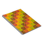 Kuba Style Pattern 071019 - Farben Notizblock (Rechte Seite)