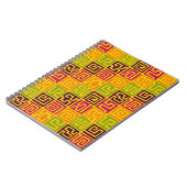 Kuba Style Pattern 071019 - Farben Notizblock (Linke Seite)