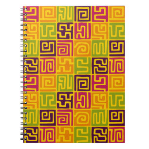 Kuba Style Pattern 071019 - Farben Notizblock