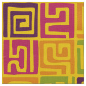 Kuba Style Pattern 071019 - Farben Stoff (Nahaufnahme)