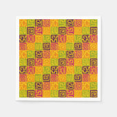 Kuba Style Pattern 071019 - Farbenfroh Serviette (Vorderseite)