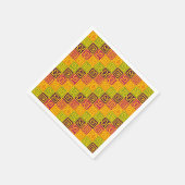 Kuba Style Pattern 071019 - Farbenfroh Serviette (Ecke)