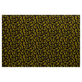 Kuba Style Pattern 121019 - Bernstein auf Schwarz Stoff (Yard (91,4 cm))