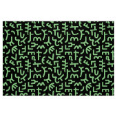 Kuba Style Pattern 121019 - Mint Green on Black Stoff (Fat Quarter (45,7 x 55,9 cm))