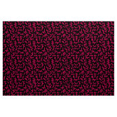 Kuba Style Pattern 121019 - Neon Red on Black Stoff (Yard (91,4 cm))