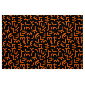 Kuba Style Pattern 121019 - Orange on Black Stoff (Fat Quarter (45,7 x 55,9 cm))