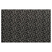 Kuba Style Pattern 121019 - Weiß und Schwarz Stoff (Yard (91,4 cm))