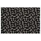 Kuba Style Pattern 121019 - Weiß und Schwarz Stoff (Fat Quarter (45,7 x 55,9 cm))
