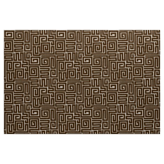 Kuba Style Pattern 280922 - Dunkelbraun Stoff (Yard (91,4 cm))