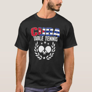 Kuba Tischtennis Kuba Ping Pong Team Unterstützung T-Shirt
