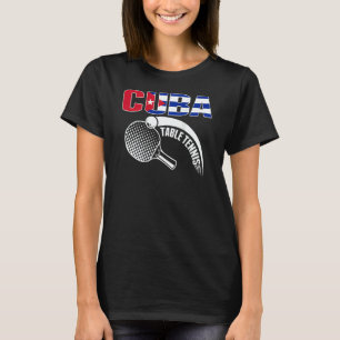Kuba Tischtennis Kubanischer Ping Pong Anhänger T-Shirt