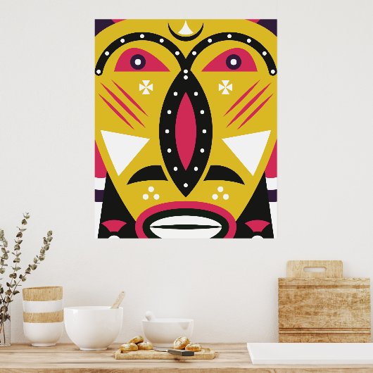 Kuba Tribal Poster (Küche)