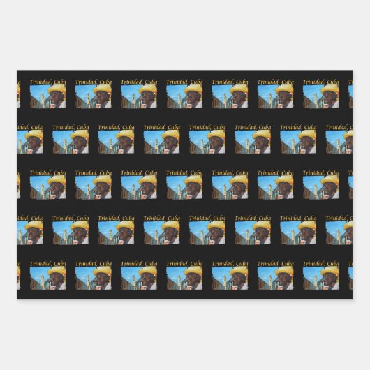Kuba - Trinidad - Kubanische Zigarrenkunst Geschenkpapier Set (Vorderseite)