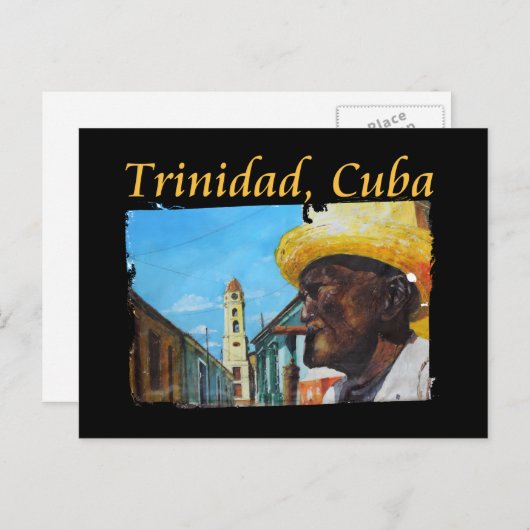 Kuba - Trinidad - Kubanische Zigarrenkunst Postkarte (Vorne/Hinten)