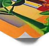 Kuba, tropische Insel, Stadtturm, Vintag, Reise Poster (Ecke)