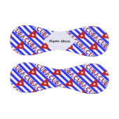 Kuba und die kubanische Flagge leuchten blau getaf Baseball (Paneele)