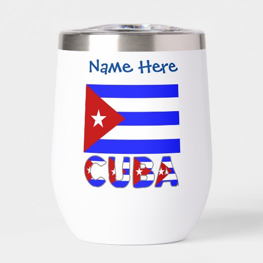 Kuba und Kuba - Personalisiertes Flaggenblau