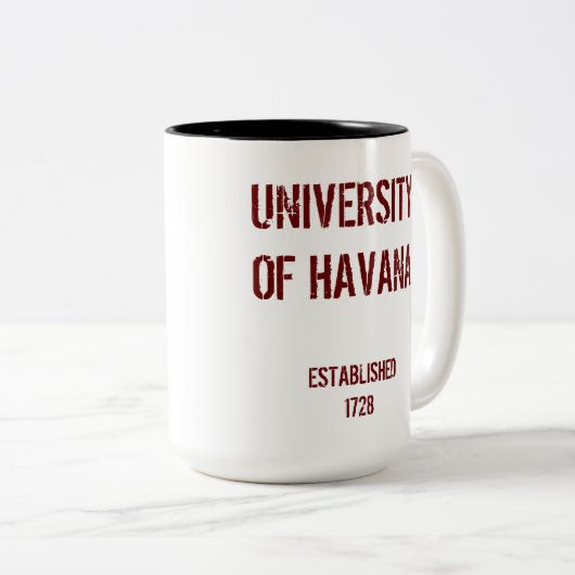 Kuba University* von Havana-Tasse Zweifarbige Tasse (VorderseiteRechts)