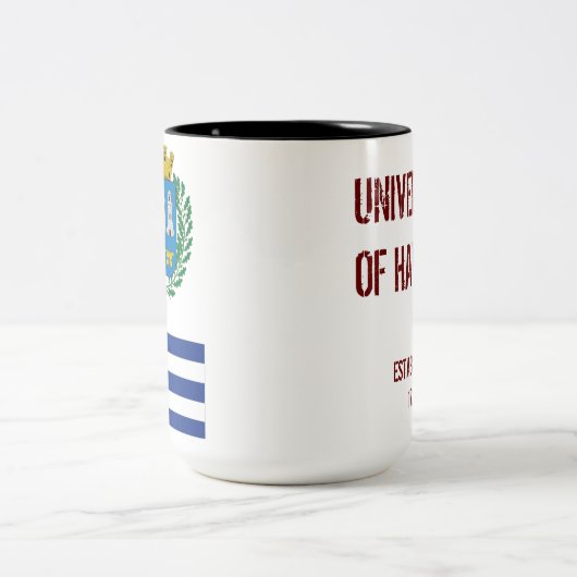 Kuba University* von Havana-Tasse Zweifarbige Tasse (Mittel)