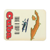 Kuba Urlaubs Poster Magnet (Horizontal)