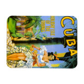 Kuba-Urlaubsinsel des tropischen Reiseplakats Magnet (Horizontal)