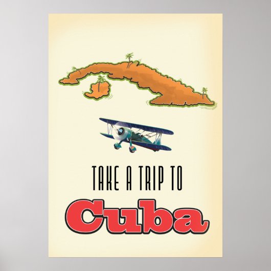 Kuba Urlaubsposter Poster (Vorne)
