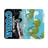 Kuba-Vintage-Autovermietung Magnet (Horizontal)