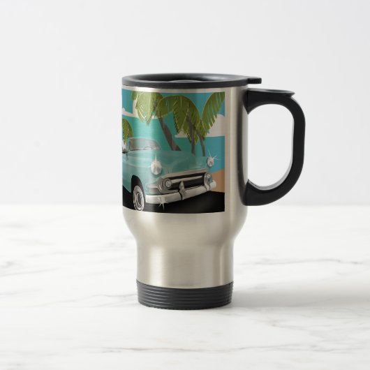 Kuba-Vintage-Autovermietung Reisebecher (Rechts)