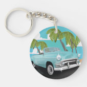 Kuba-Vintage-Autovermietung Schlüsselanhänger (Vorderseite)