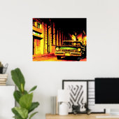 KUBA VINTAGE CAR POSTER (Heimbüro)