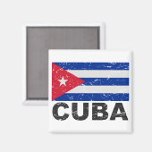 Kuba Vintage-Flagge Magnet (Vorderseite/Rückseite)