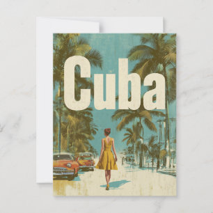 Kuba vintage postkarte