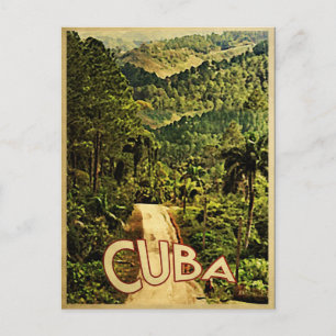 Kuba Vintage Reise Postkarte