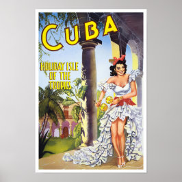 Kuba Vintage Reiseplakat Poster