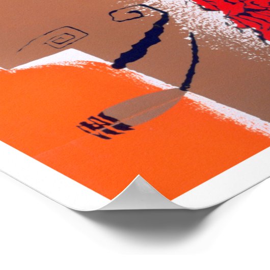 Kuba Vintage Reiseplakat Poster (Ecke)