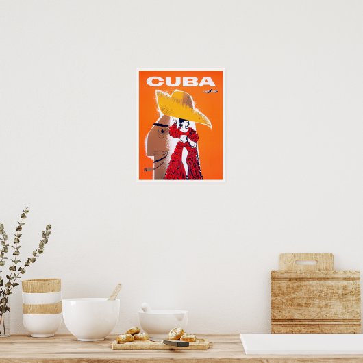 Kuba Vintage Reiseplakat Poster (Küche)