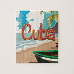 Kuba Vintage-Reiseplakat Puzzle