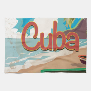 Kuba Vintage-Reiseposter Handtuch